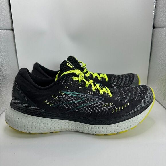 Brooks Glycerin 19 Shoes Mens Size 10 Black Yellow Running Cushioned Trainer main image 8